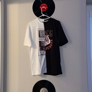 Two tone oversized tee